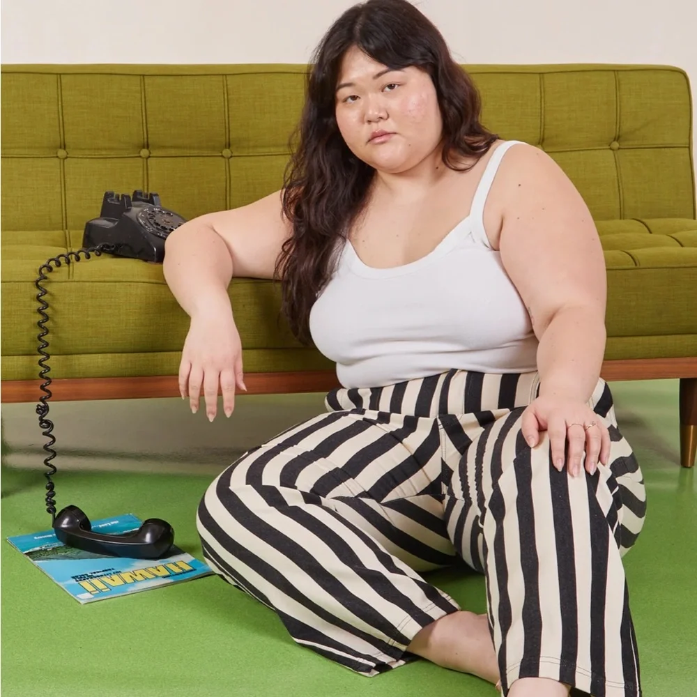 Big Bud Press Work Pants / Black Striped / PETITE - Picture 3 of 6